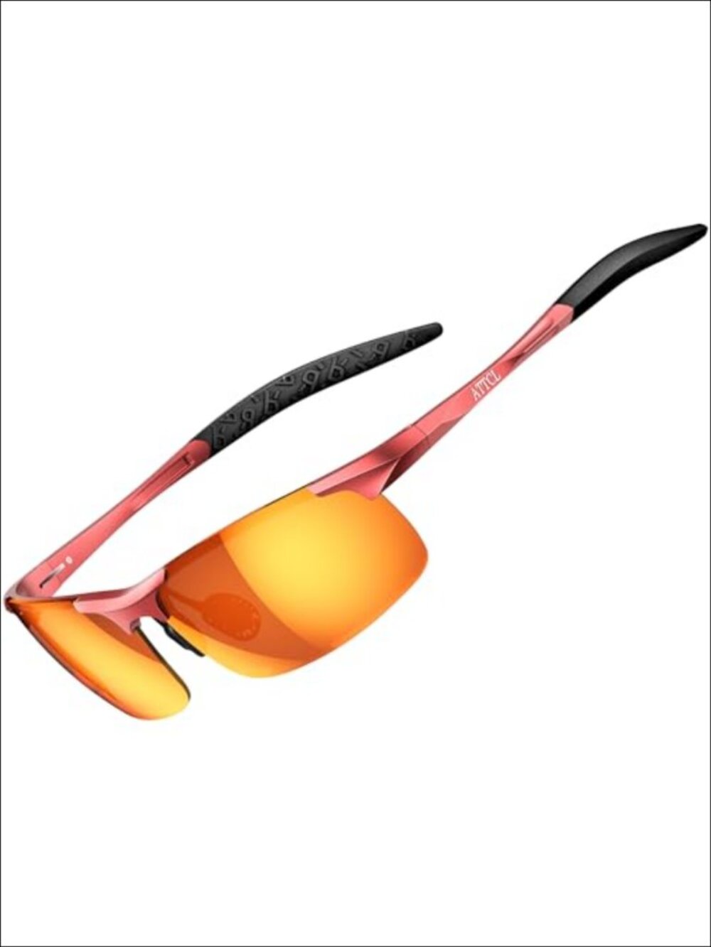 Polarized Sunglasses Men Al-Mg Metal Golf Fishing Sports UV400 Wrap Around